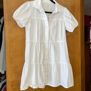 White button down dress
